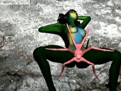 green-3d-babe-gets-fucked-hard-by-an-alien-spider