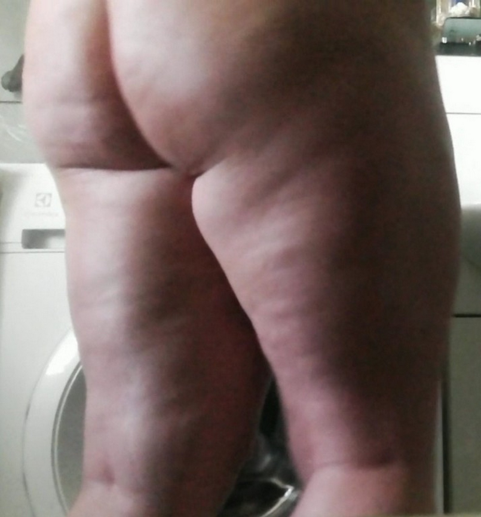 wife ass in bathroom - N