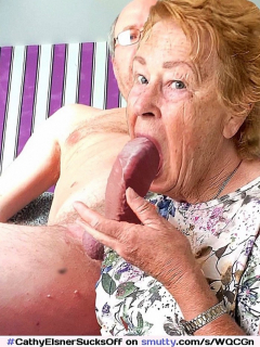 Granny Blowjob Cock Sucking Cathy-Elsner Sucking off Cock