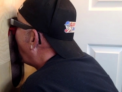 Getting Gloryhole Sucked And Fucked