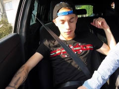 Hitchhiker - Handjob In The Car