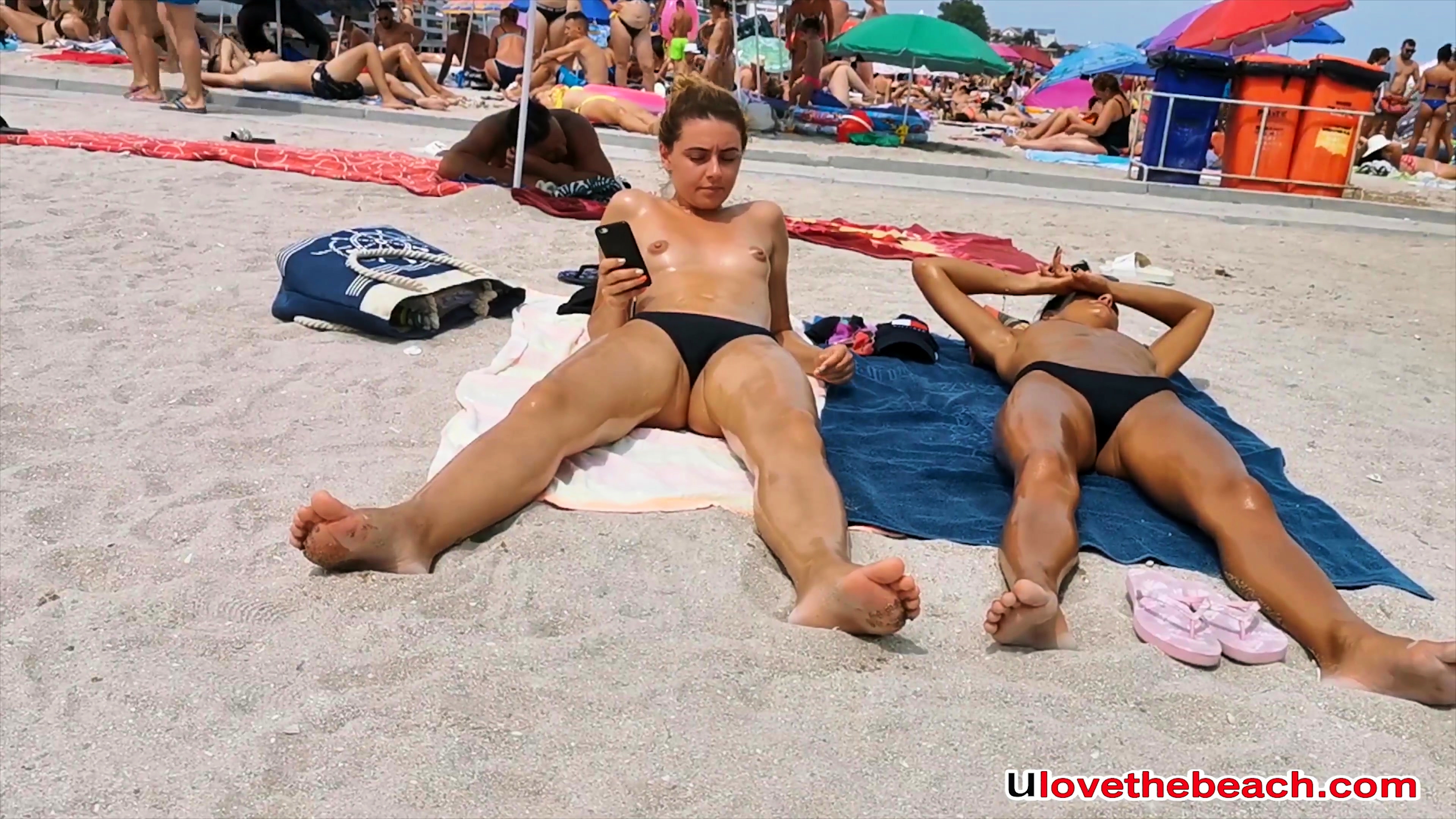 Amateur Hot Topless Bikini Girls Spied By Voyeur At Beach at DrTuber